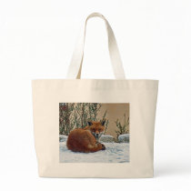 Fox in the snow bags
