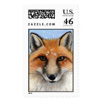 Fox in the Snow II Postage