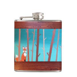 Fox in the Woods Flask