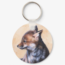 "Fox knows the way" Keychain by JWBaker_Artist "Fox knows the way" Keychain