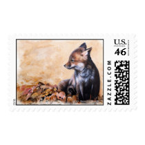 "Fox knows the way" Postage postage by JWBaker_Artist "Fox knows the way" Postage postage