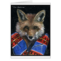 Fox Medicine Card by JWBaker_Artist Fox Medicine Card