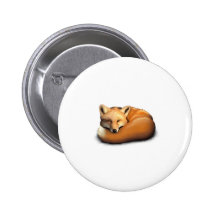 Fox Pinback Button