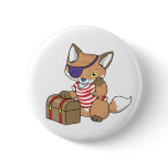 Fox Pirate Buttons