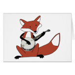 Fox Playing the Banjo cards
