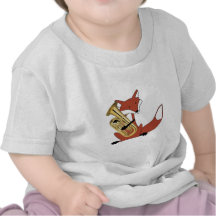 Fox Playing the Euphonium Tshirt