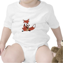 Fox Playing the Saxophone Tee Shirts
