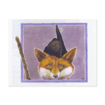 Fox Postcard Asturian Fox Asturias Spain