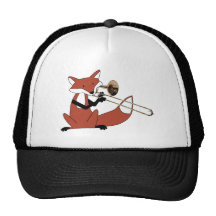 Fox que juega el Trombone Gorro De Camionero
