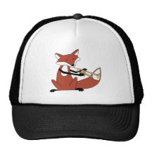 Fox que toca la trompeta gorro