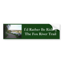 Fox River Trail Bumper Sticker bumper stickers by chapmanrob Fox River Trail Bumper Sticker bumper stickers