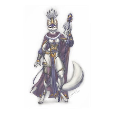 Fox Shaman Poster by DemonPuppy