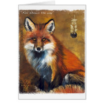 "Fox shows the way" Card by JWBaker_Artist "Fox shows the way" Card