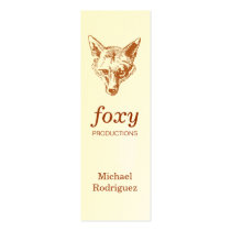 Fox Skinny Card business cards
