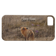Fox Sniffing the Crocuses; Customizable iPhone 5 Covers