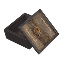 Fox Sniffing the Crocuses; Promotional Premium Gift Box