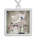 Fox star scarf tree fairy Necklace