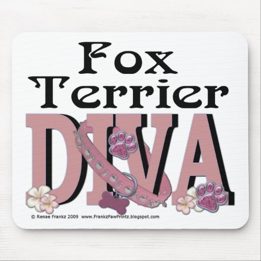 Fox Terrier Diva Mouse Pad