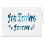 Fox terrier para siempre tarjetas