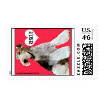 FOX TERRIER RESCUE STAMP - Customized