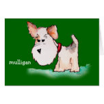 Fox Terrier Watercolor (Customizable) cards