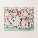 Fox Terrier Watercolor puzzles