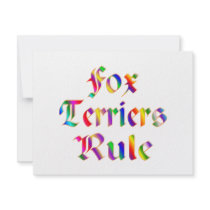 Fox Terriers Rule invitations