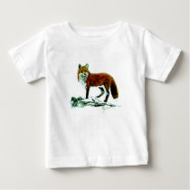 Fox Toddler Long Sleeve t-shirts by Critterpainter Fox Toddler Long Sleeve t-shirts