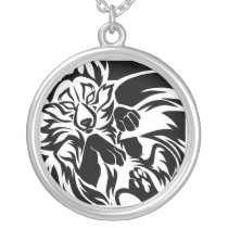 Fox tribal tattoo pendants