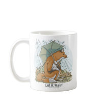 Fox Under Umbrella Mug