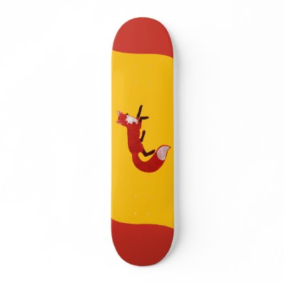 Fox Vintage Design Skateboard by jamierushad