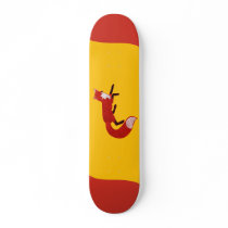 Fox Vintage Design Skateboard by jamierushad Fox Vintage Design Skateboard