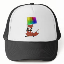 Fox with a Flag hats by wesleyowns Fox with a Flag hats