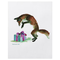 fox with present flyers