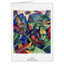 Foxes By Marc Franz Greeting Card