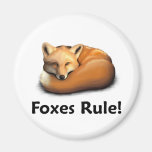 Foxes Rule! Refrigerator Magnets