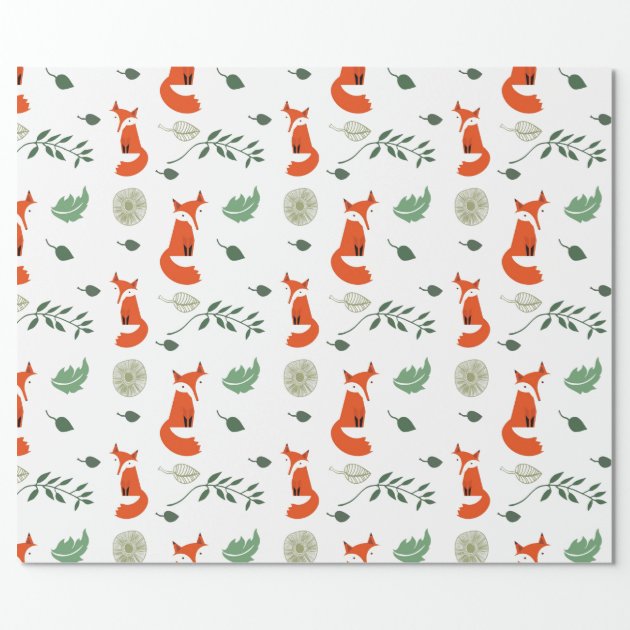 Foxes Wrapping Paper 2/4