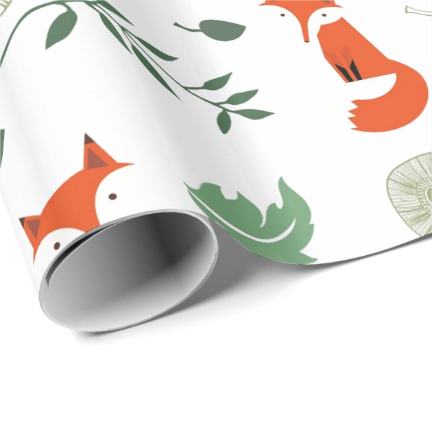Foxes Wrapping Paper 3/4