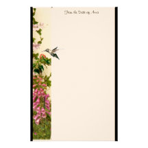 Foxglove Hummingbird Stationery