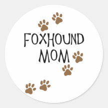 Foxhound Mom Stickers