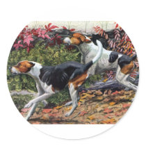 Foxhounds Round Stickers