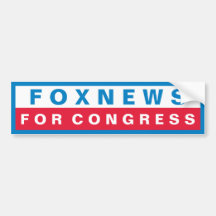 FoxNews for Congress Bumper Stickers