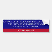 Foxrepublican AN INNOCENT BYSTANDER Bumper Stickers