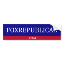 Foxrepublican bumper sticker bumper stickers
