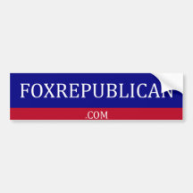 Foxrepublican bumper sticker