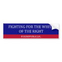 Foxrepublican fighting for the white of the right bumpersticker