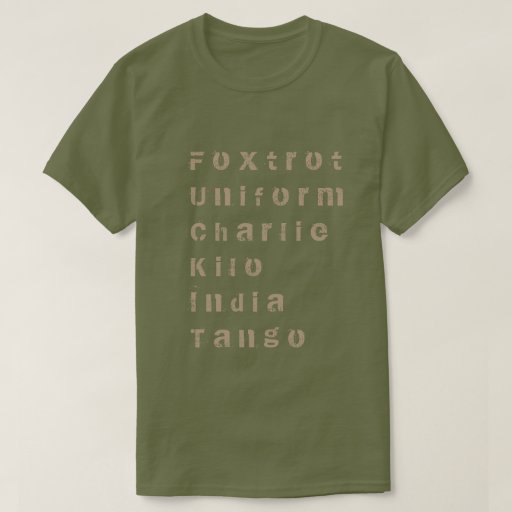 foxtrot uniform charlie kilo shirt