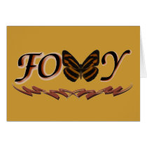 FOXY Butterfly Any Occasion Sexy Card NEW!
