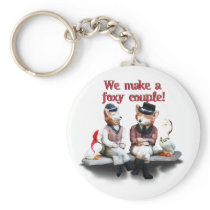 Foxy Couple Keychain