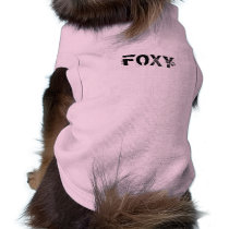 "FOXY" doggy Tee Pet T-shirt